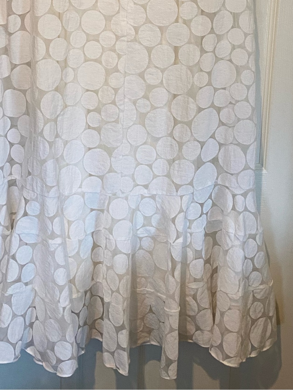 AKRIS PUNTO ORGANZA POLKA DOT SLEEVELESS DRESS    NEW 
ORIGINAL PRICE $1,548.00 - Picture 7 of 9